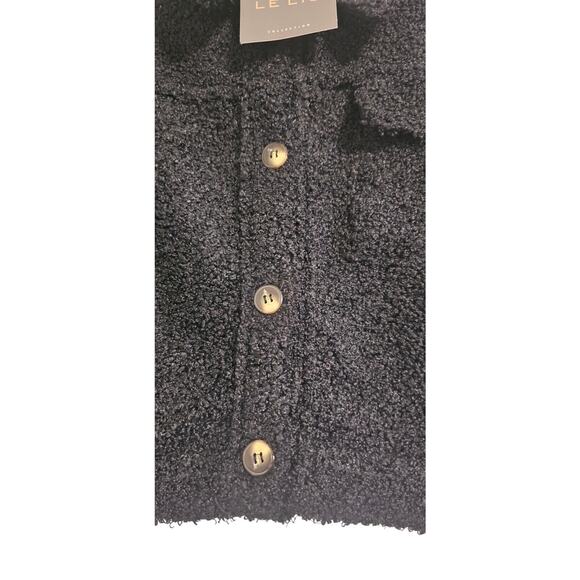 Cropped fuzzy black jacket - Picture 2 of 5